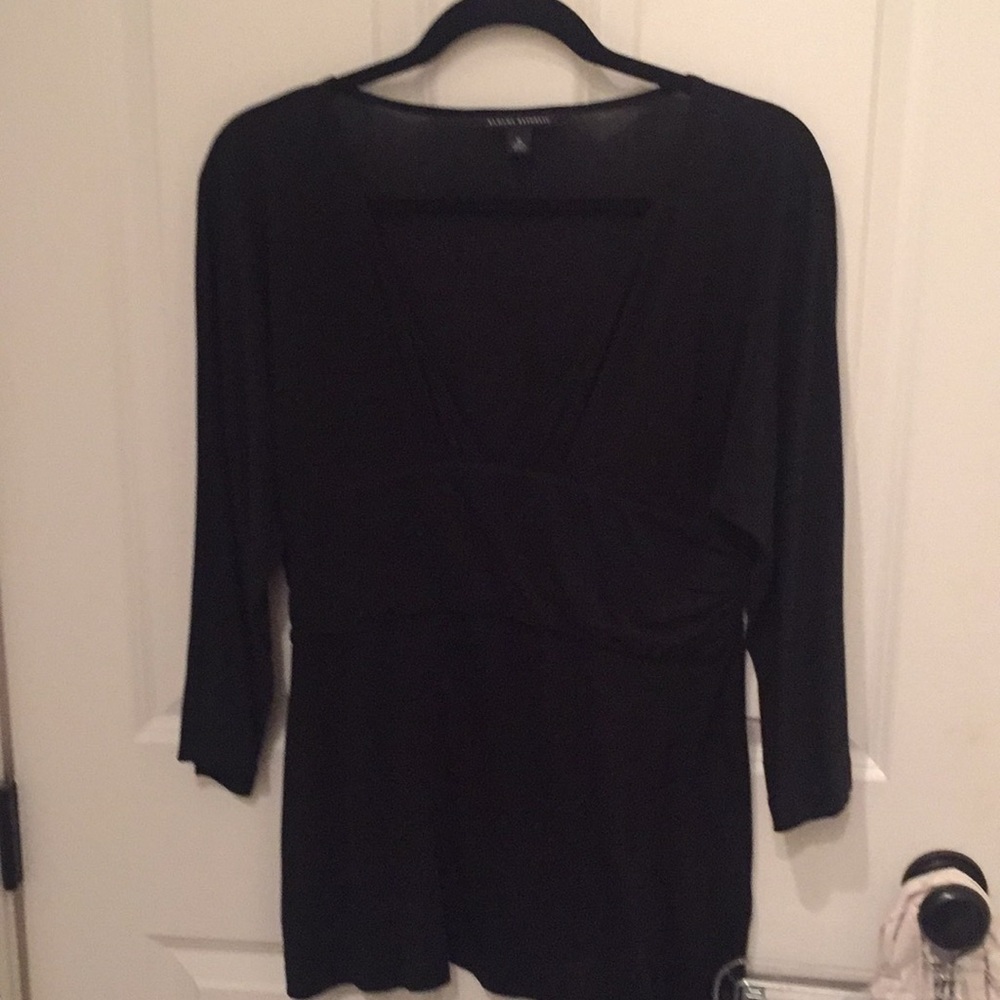 Banana Republic Black Deep V shirt - size M